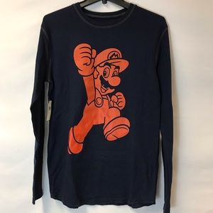 Nintendo Men’s Super Mario Graphic Long Sleeve